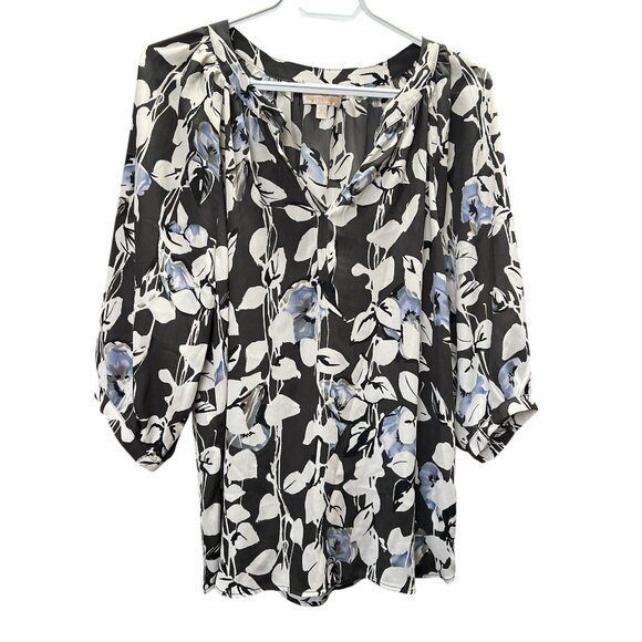 Elegant Black & White Blouse - Size L - Picture 1 of 1